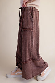 Weekend Ritual Self Fray Washed Terry Pants - Westly