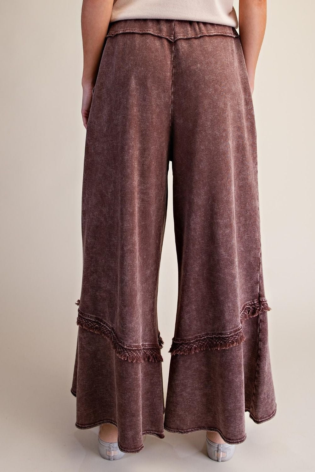 Weekend Ritual Self Fray Washed Terry Pants - Westly