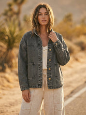 Weekend Wanderer Vintage Denim Jacket - Westly