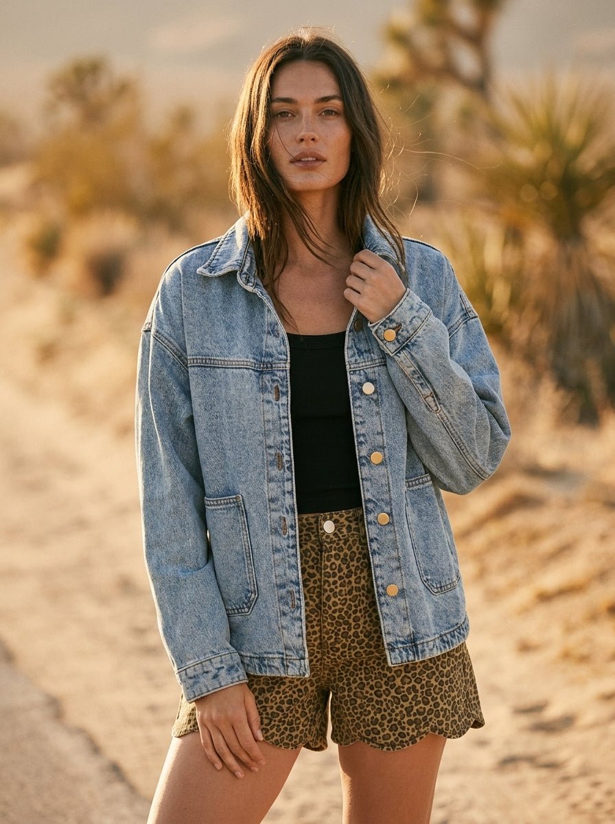 Weekend Wanderer Vintage Denim Jacket - Westly