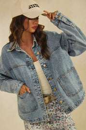 Weekend Wanderer Vintage Denim Jacket - Westly