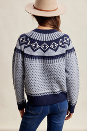 Wengen Fair Isle Sweater - Blue Navy