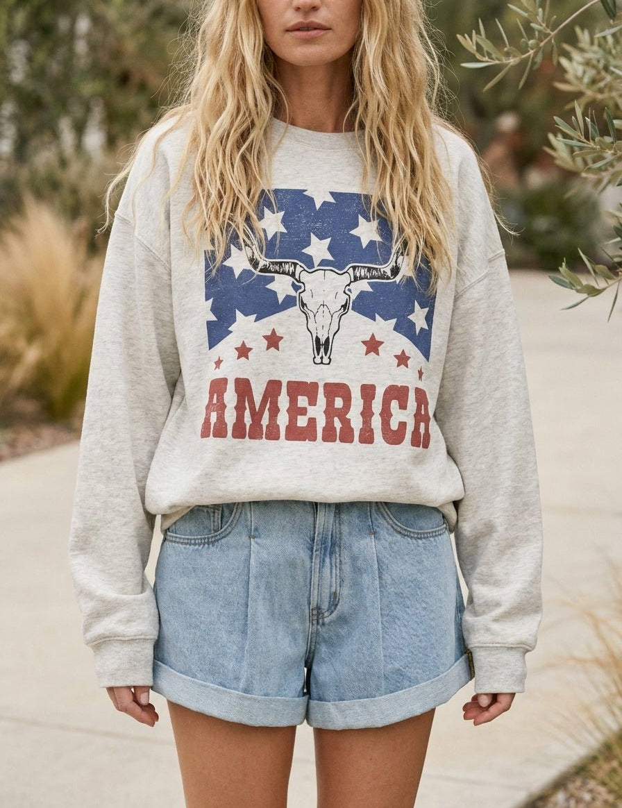 Western America Graphic Sweatshirt - Westly