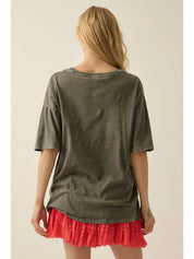 Western Muse Vintage - Wash Oversized Graphic Tee - Westly