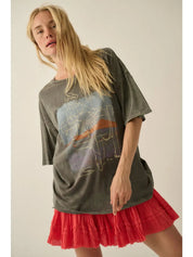 Western Muse Vintage - Wash Oversized Graphic Tee - Westly