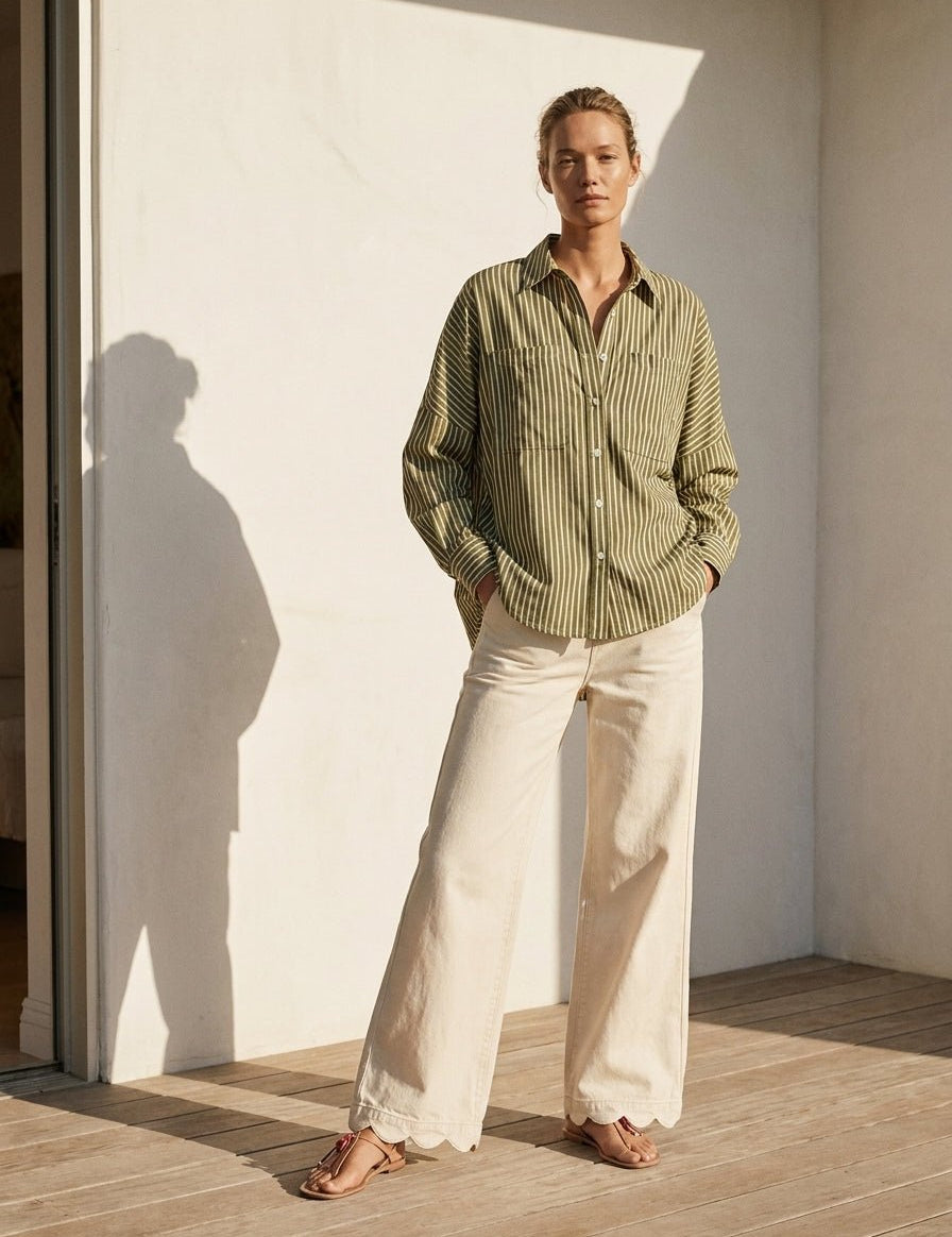 Western Palm High - Rise Wide - Leg Pants - Westly