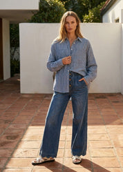 Western Palm High - Rise Wide - Leg Pants - Westly