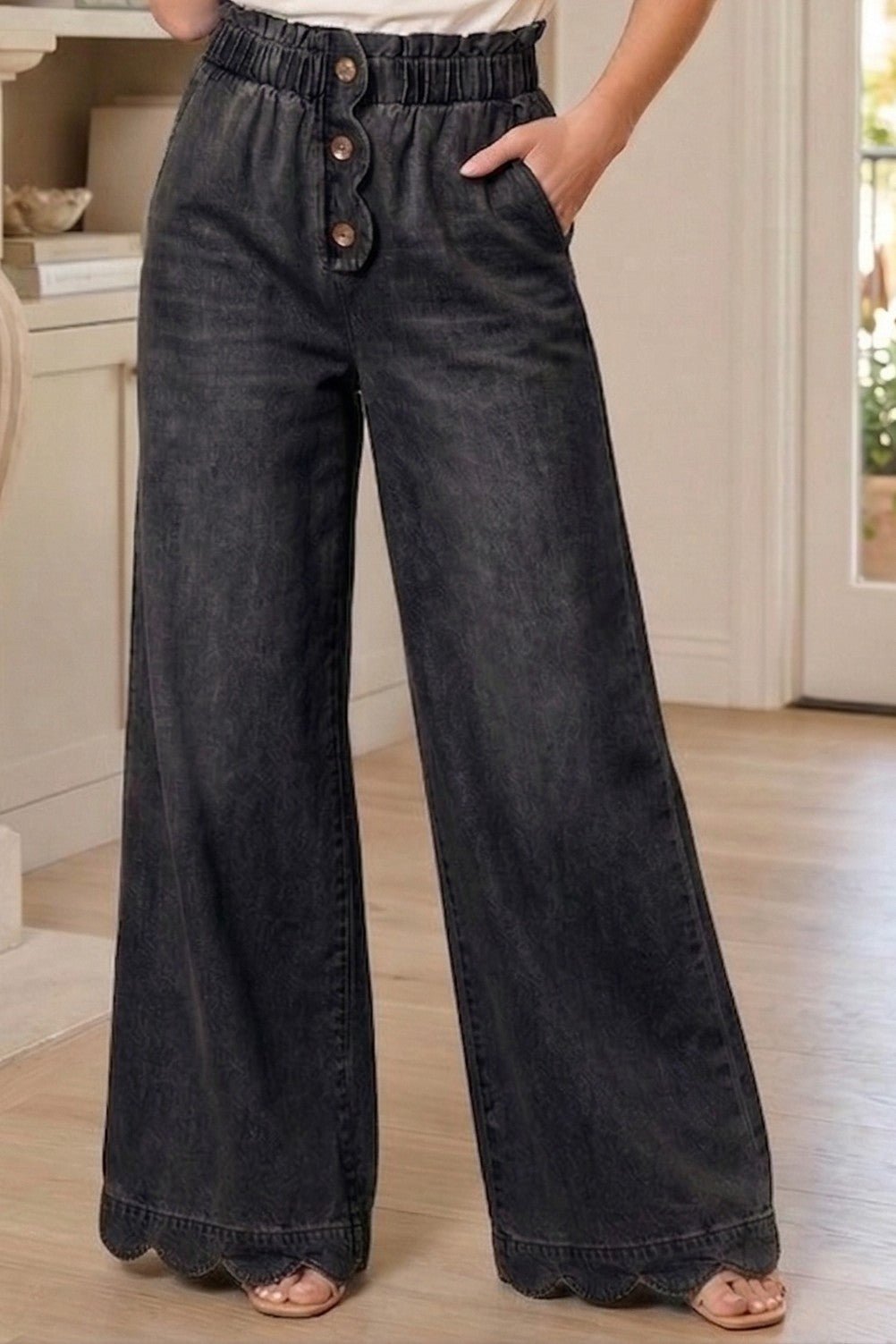 Western Palm High - Rise Wide - Leg Pants - Westly
