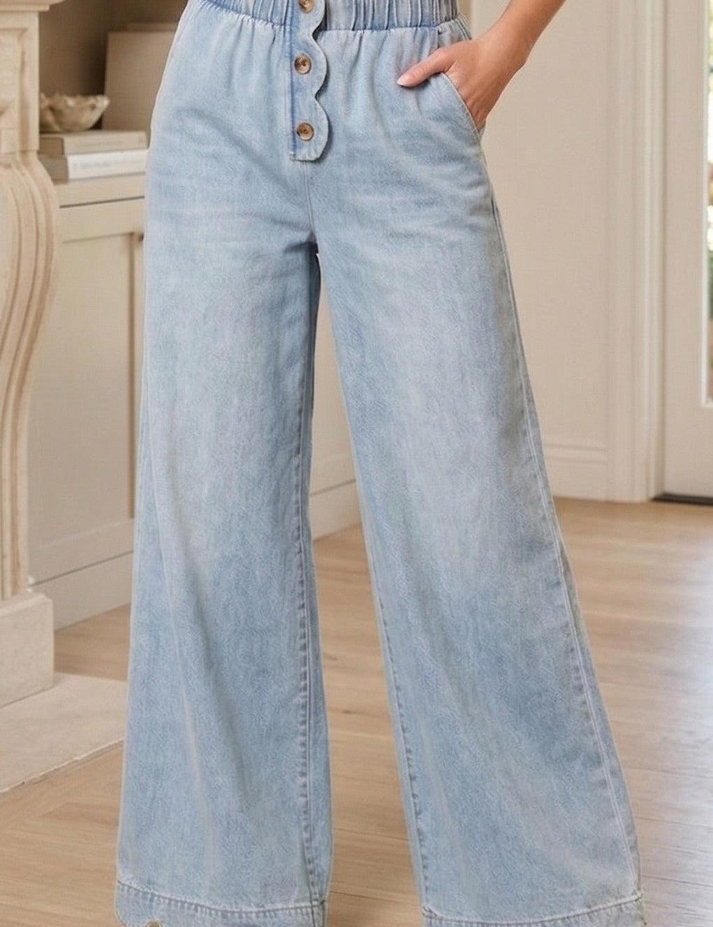 Western Palm High - Rise Wide - Leg Pants - Westly