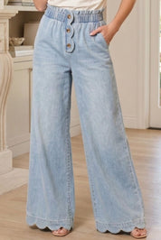 Western Palm High - Rise Wide - Leg Pants - Westly