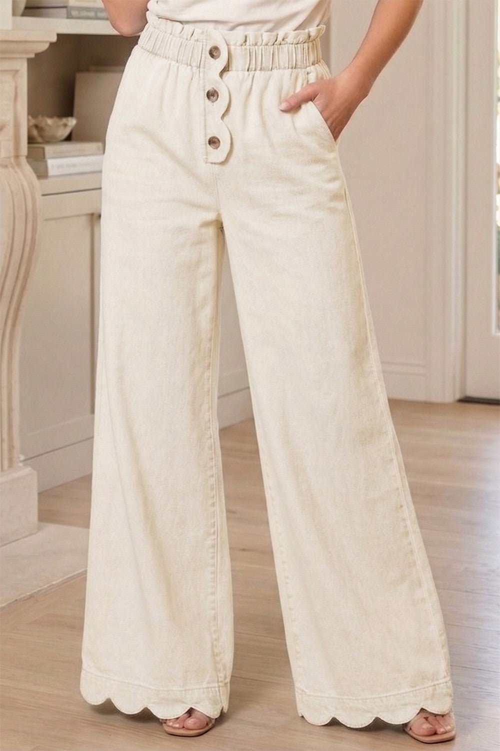 Western Palm High - Rise Wide - Leg Pants - Westly