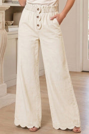 Western Palm High - Rise Wide - Leg Pants - Westly