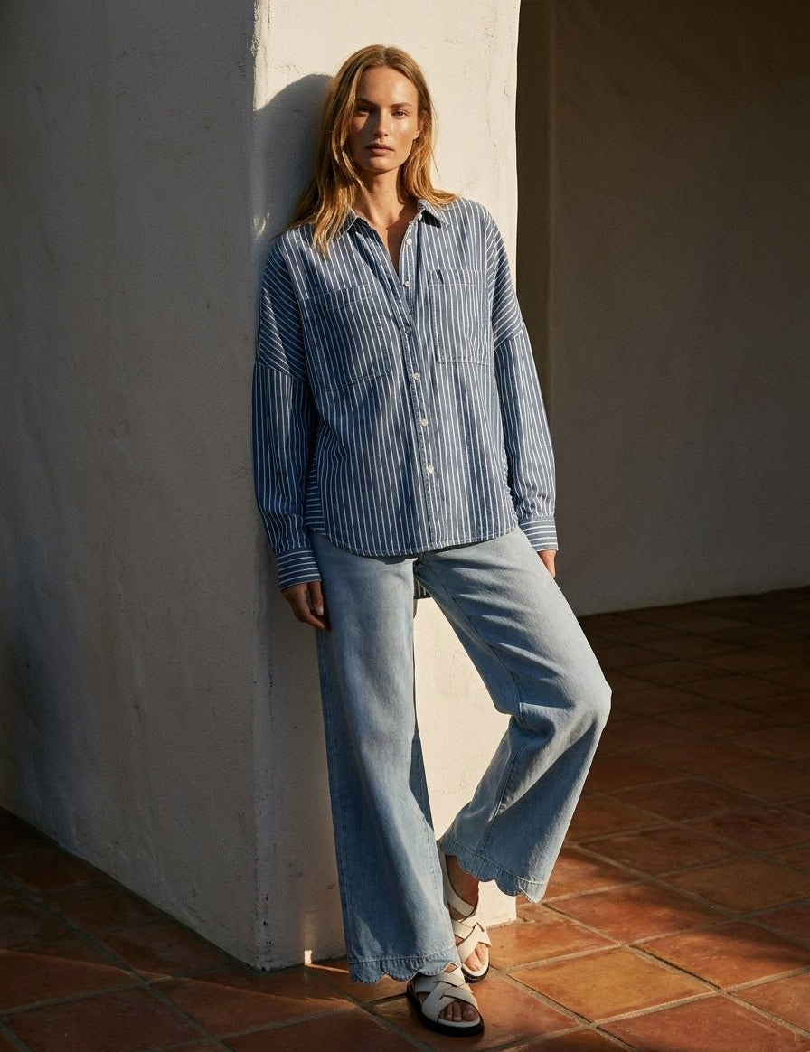 Western Palm High - Rise Wide - Leg Pants - Westly