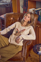 Wetlands Mallard Intarsia Sweater - Oatmeal