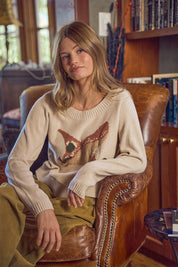 Wetlands Mallard Intarsia Sweater - Oatmeal