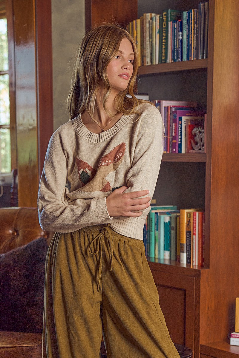 Wetlands Mallard Intarsia Sweater - Oatmeal