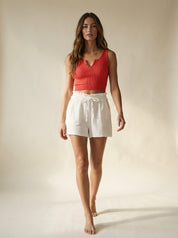 Home Stretch Washed Double Gauze Shorts