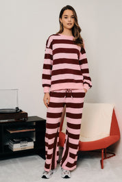 Wide Angle Striped Wide Leg Sweatpants - Westly