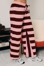Wide Angle Striped Wide Leg Sweatpants - Westly