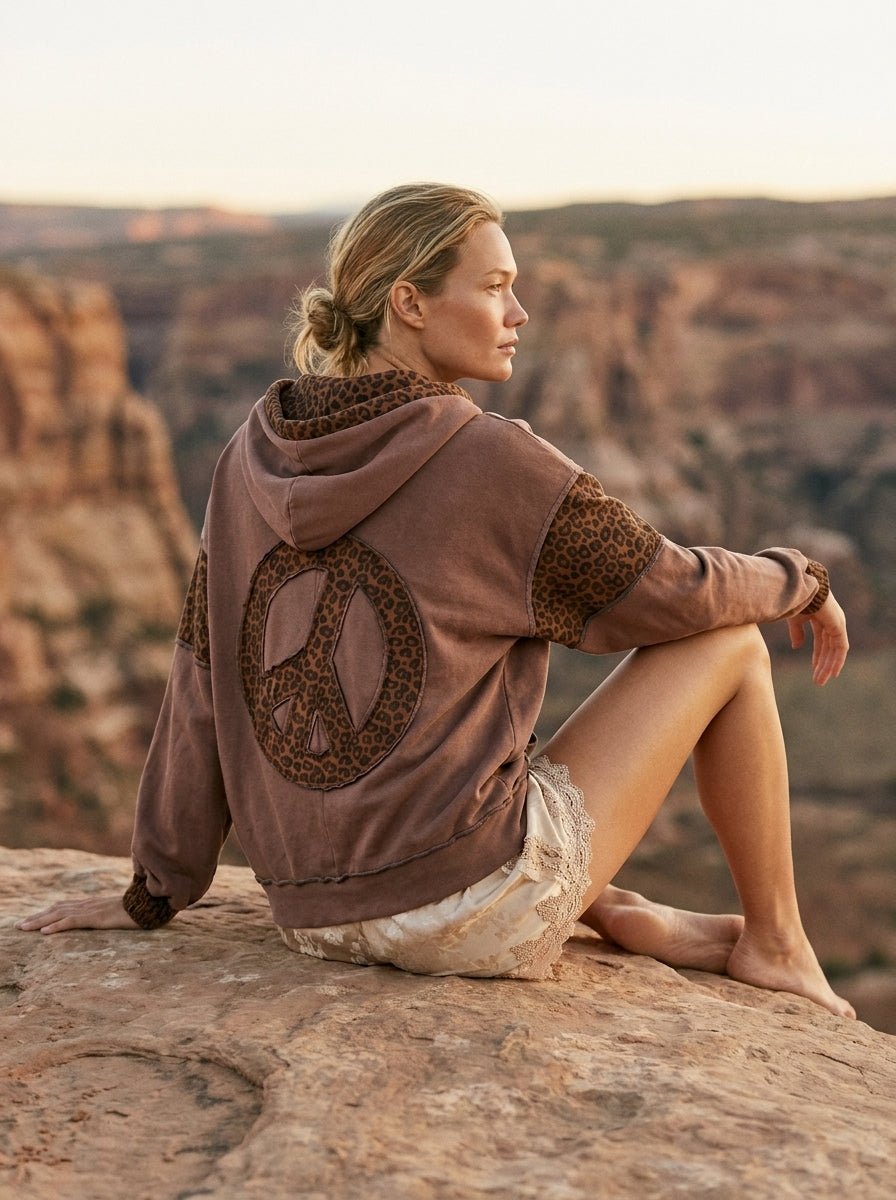 Wild At Heart Leopard Accent Hoodie - Westly