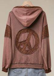 Wild At Heart Leopard Accent Hoodie - Westly