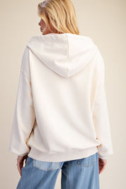 Wild Iris Floral Patch Washed Terry Hoodie - Westly
