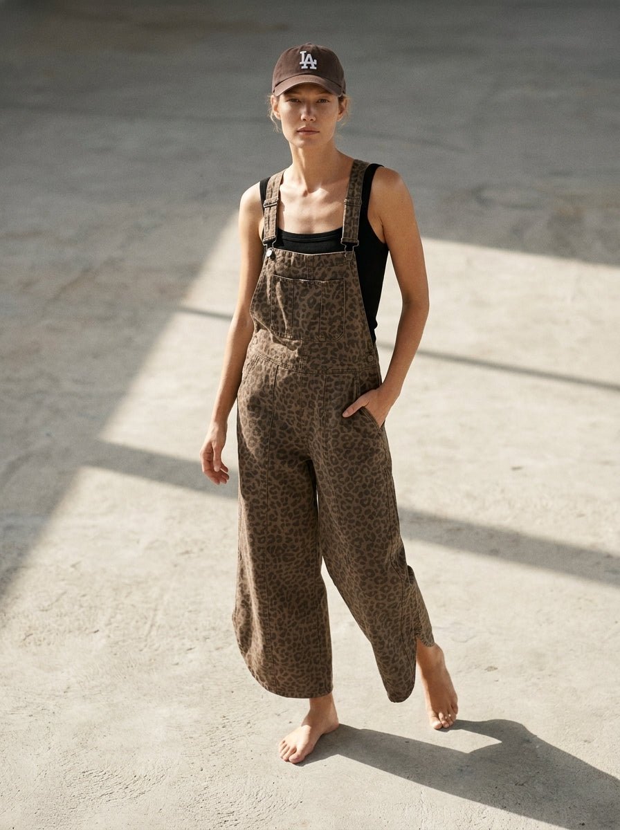 Wild Thing Relaxed Fit Tulip Hem Overalls - Westly