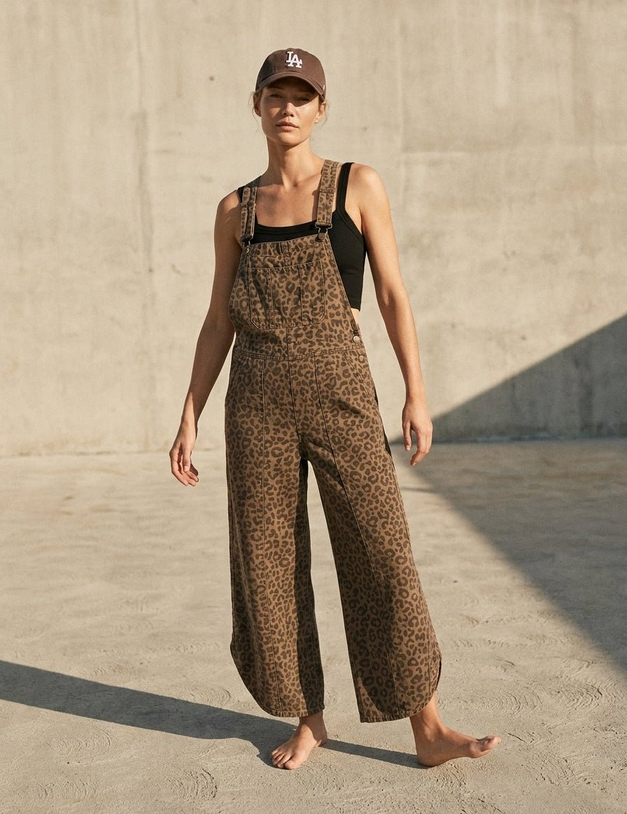 Wild Thing Relaxed Fit Tulip Hem Overalls - Westly
