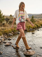 Wild West Graphic Distressed Tee - Westly