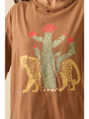 Wildcat Desert Oversize Vintage - Wash Graphic Tee - Westly