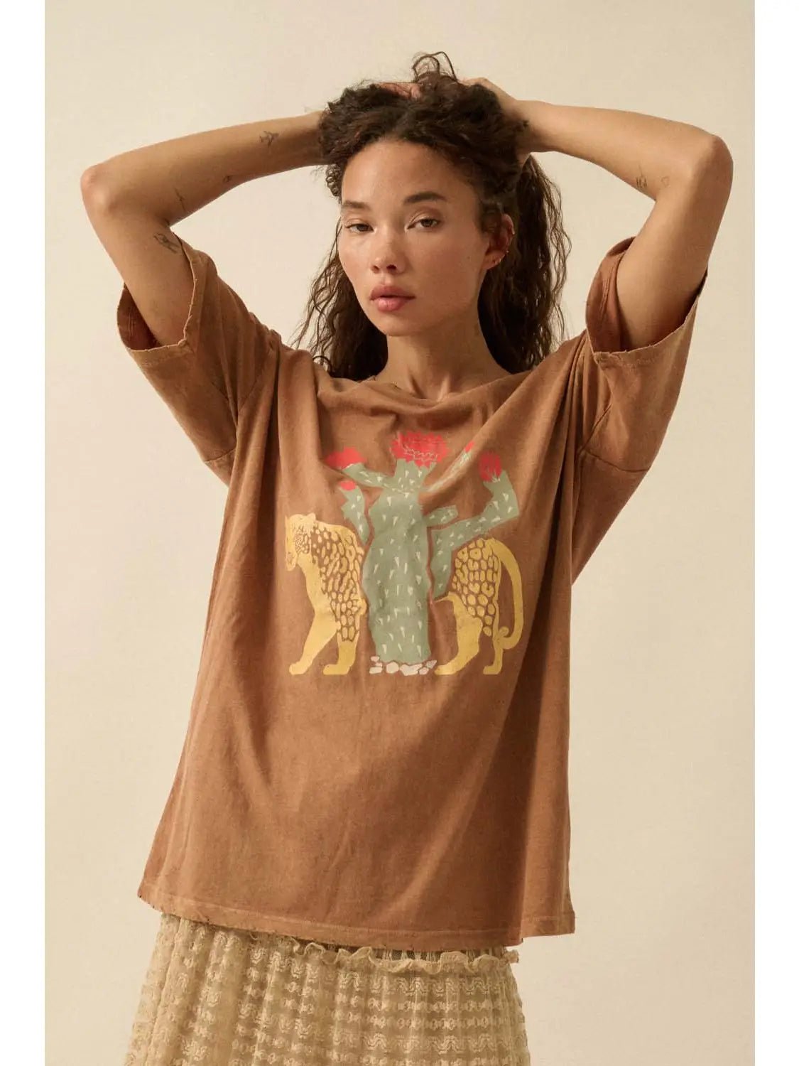Wildcat Desert Oversize Vintage - Wash Graphic Tee - Westly