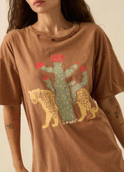 Wildcat Desert Oversize Vintage - Wash Graphic Tee - Westly