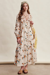 Wildflower Hour Smocked Maxi Dress in Ecru - product photo 4