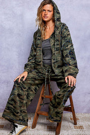 Wildflower Recon Camo Wide-Leg Lounge Pants - Westly