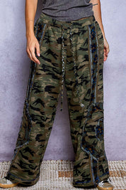 Wildflower Recon Camo Wide-Leg Lounge Pants - Westly