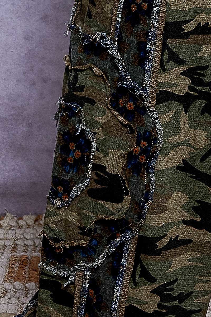 Wildflower Recon Camo Wide-Leg Lounge Pants - Westly