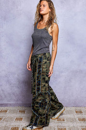 Wildflower Recon Camo Wide-Leg Lounge Pants - Westly