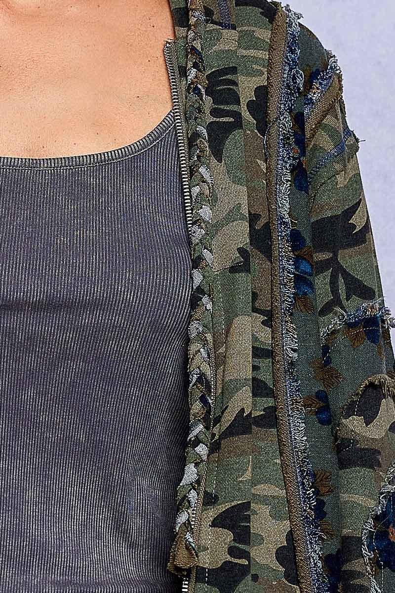 Wildflower Recon Camo Zip-Up Hoodie - Westly