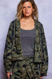 Wildflower Recon Camo Zip-Up Hoodie - Westly