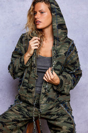 Wildflower Recon Camo Zip-Up Hoodie - Westly