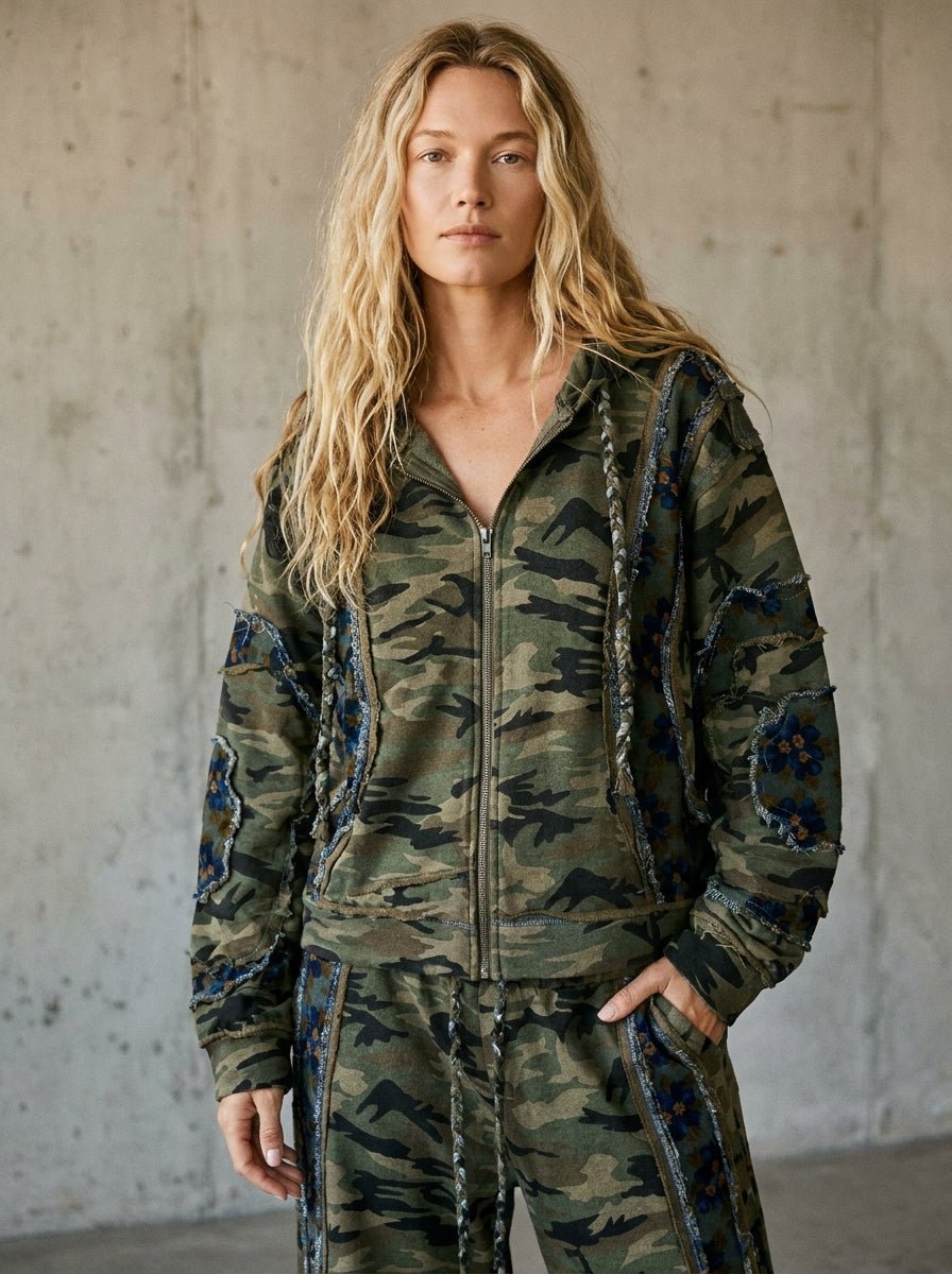 Wildflower Recon Camo Zip-Up Hoodie - Westly