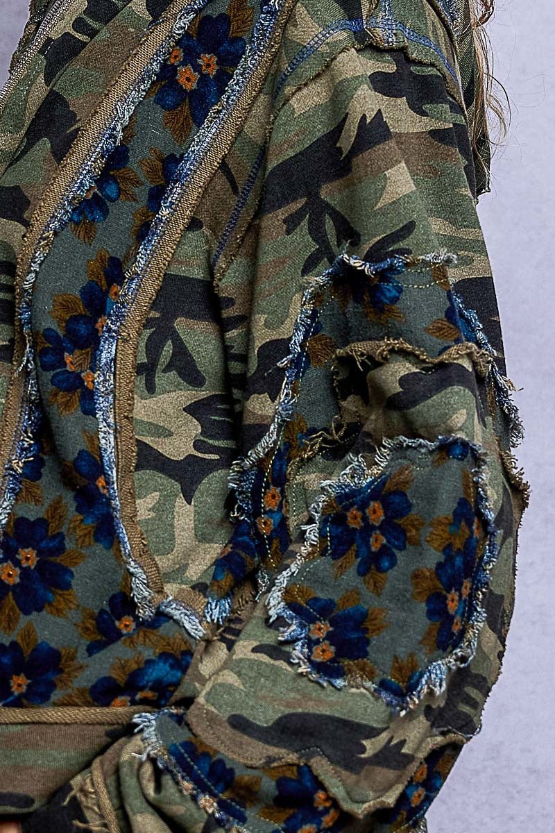 Wildflower Recon Camo Zip-Up Hoodie - Westly