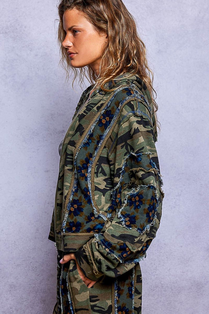 Wildflower Recon Camo Zip-Up Hoodie - Westly