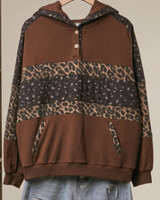 Wildwood Leopard Colorblock Hoodie - Westly