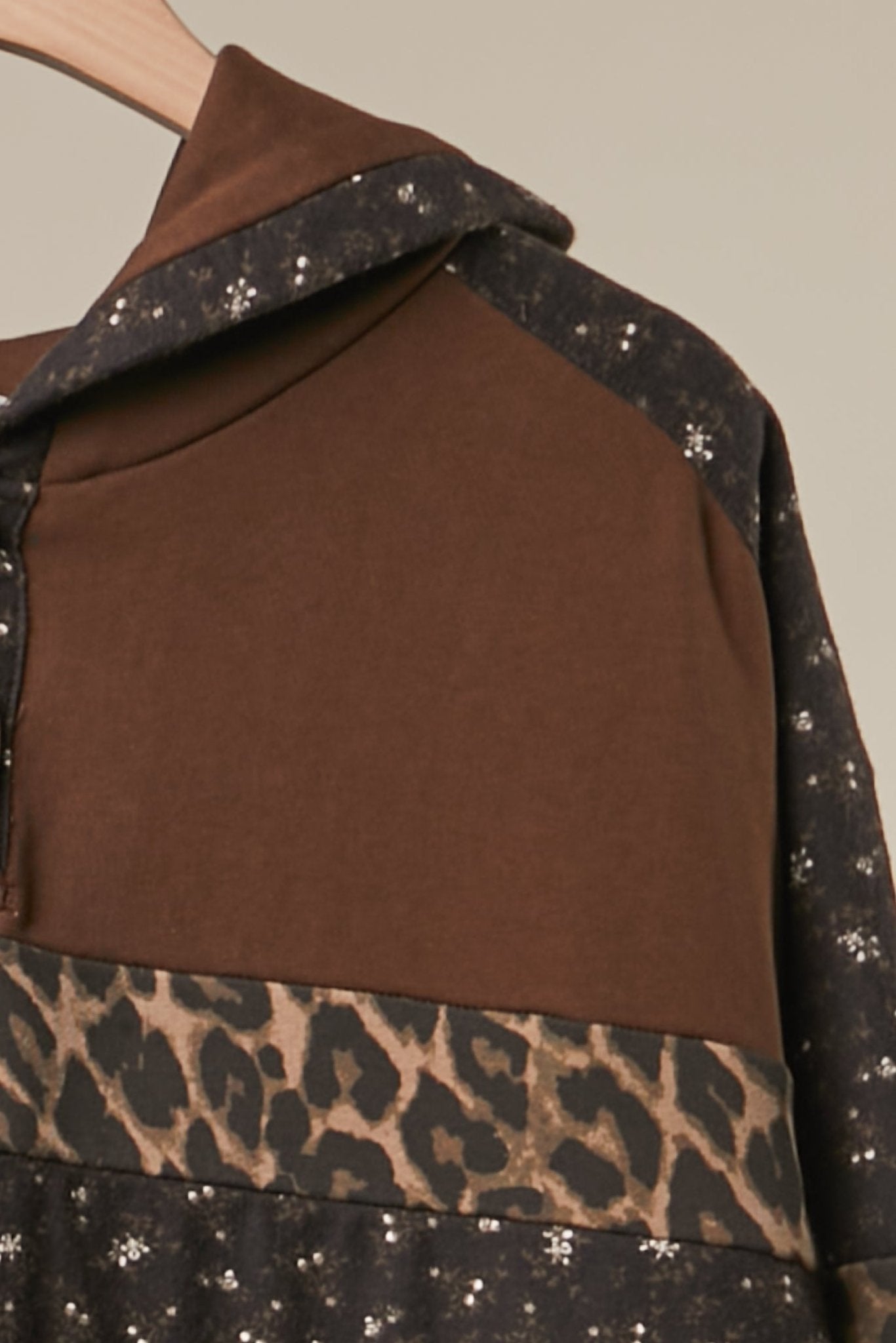 Wildwood Leopard Colorblock Hoodie - Westly