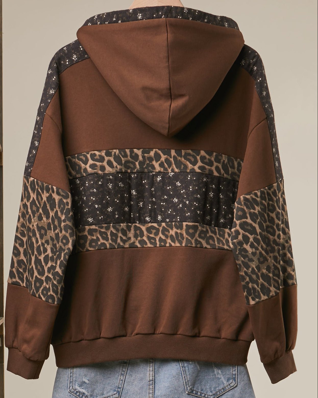 Wildwood Leopard Colorblock Hoodie - Westly