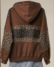 Wildwood Leopard Colorblock Hoodie - Westly