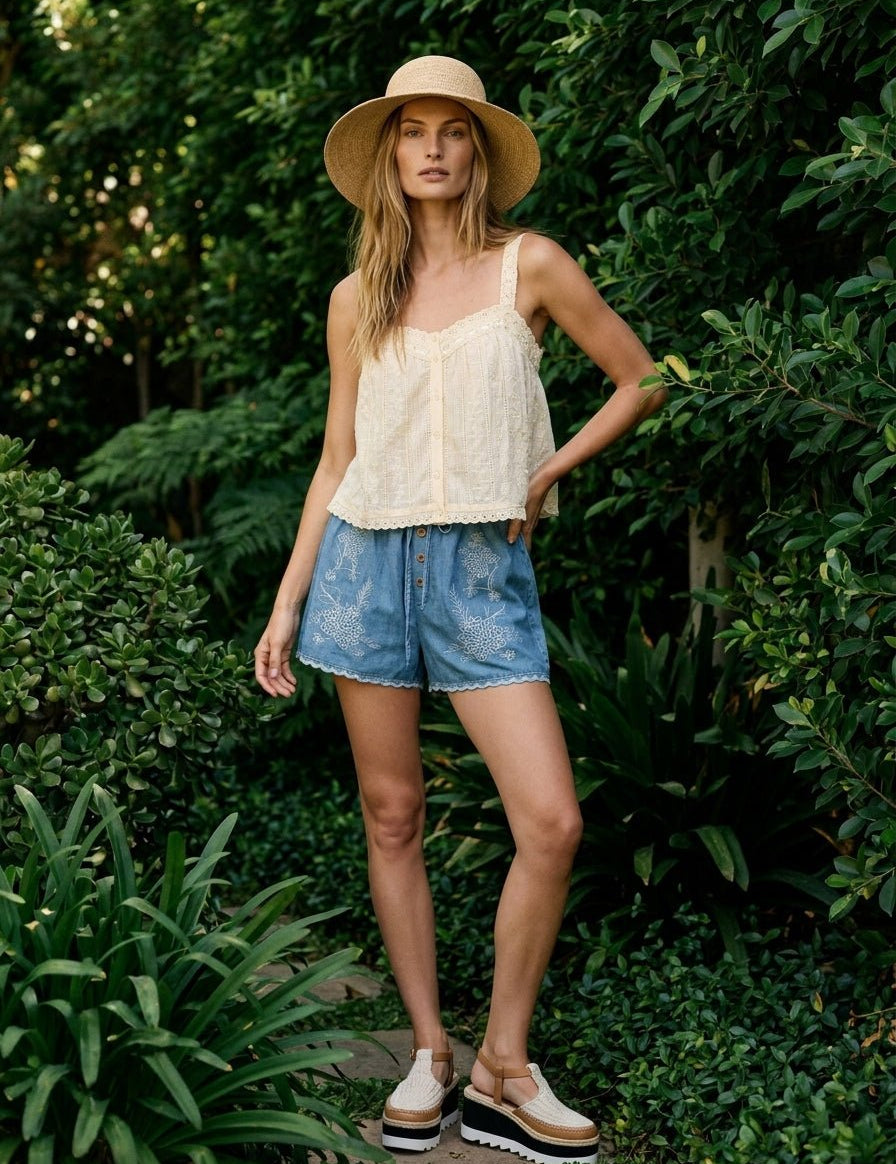 Willa Sleeveless Eyelet Tank - Westly