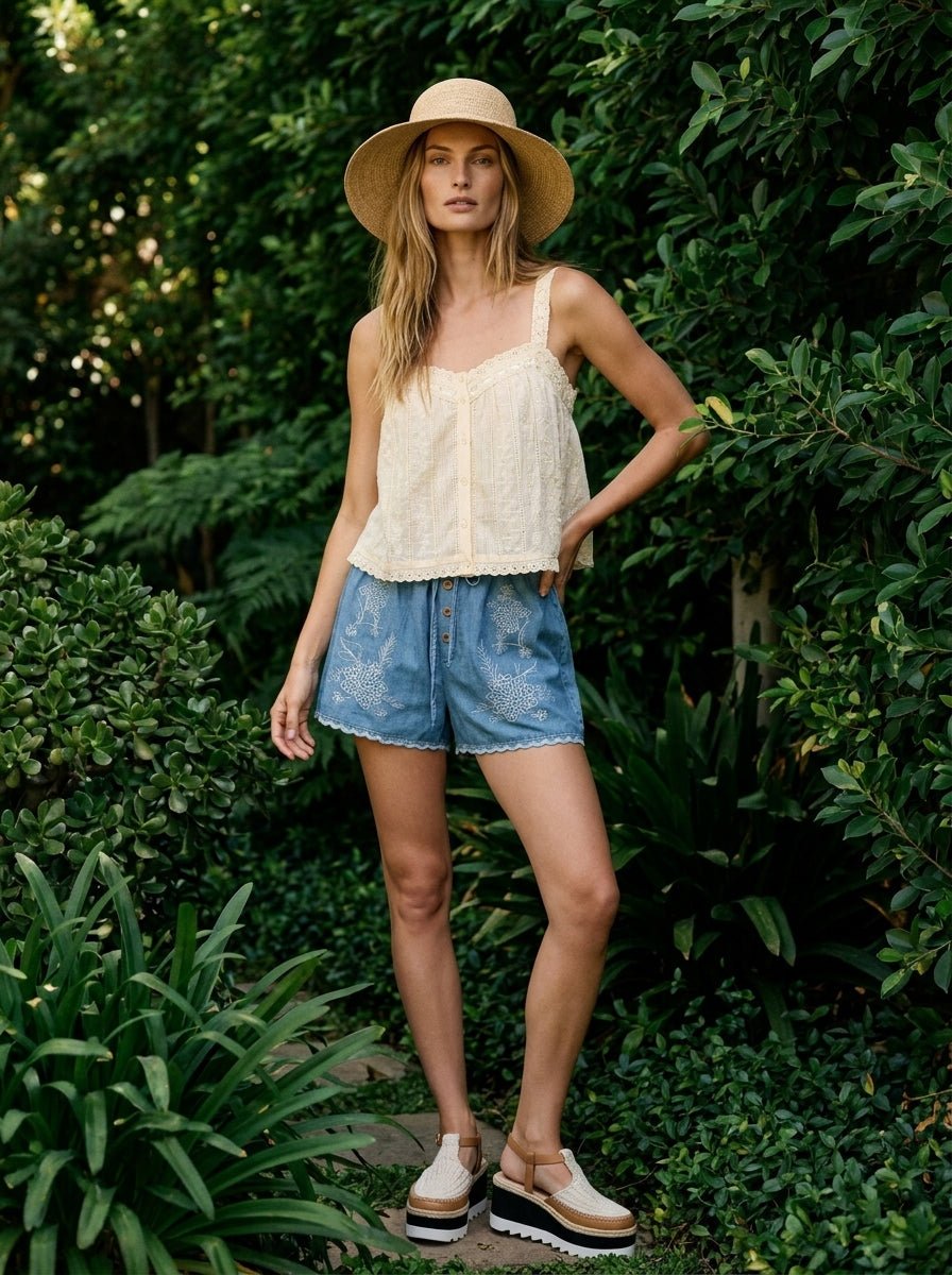 Willa Sleeveless Eyelet Tank - Westly