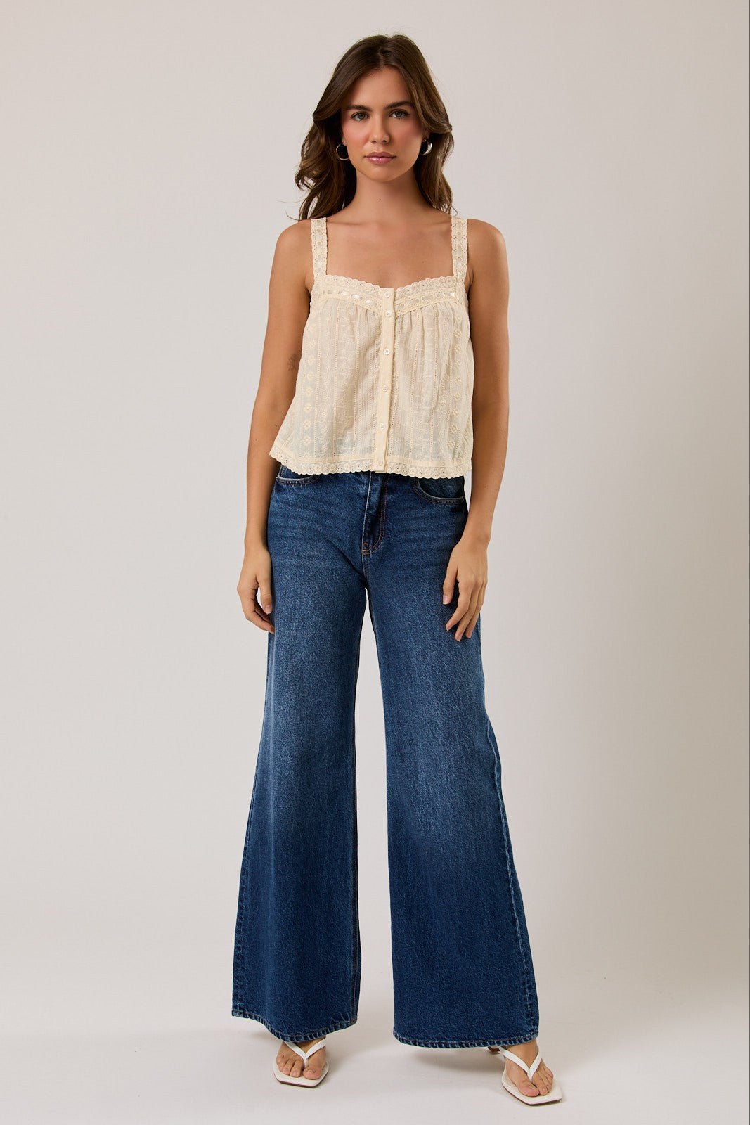 Willa Sleeveless Eyelet Tank - Westly